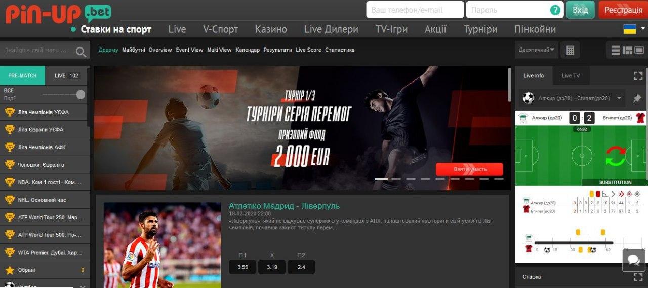 Обзор букмекерской конторы Pin-Up